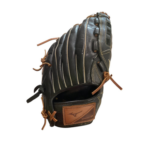 Vist Large View of Product Image Which is Used Mizuno SELECT 9 BB/SB Glove RH Throw Black 12"