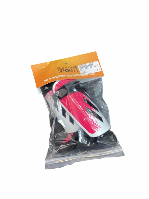 Vist Large View of Product Image Which is Used Adidas Soccer Shin Guards Junior Pink MD