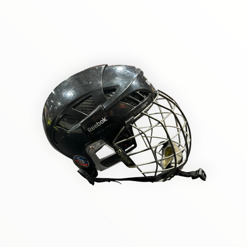 Vist Large View of Product Image Which is Used Reebok 8K NO HECC Helmet Cage Combo Black LG