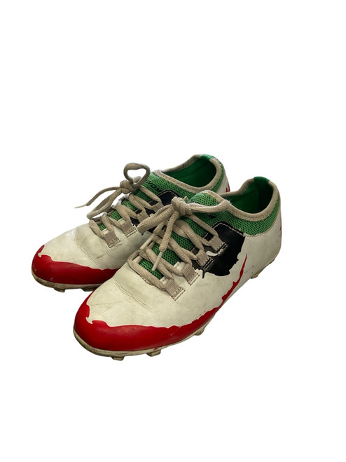 Vist Large View of Product Image Which is  Jr, FB, Cleats, White, Junior, 03
