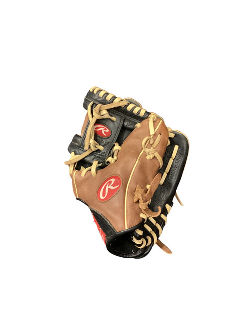 Vist Large View of Product Image Which is Used Rawlings D1121BDCPT BB/SB Glove RH Throw Brown 11 1/4"