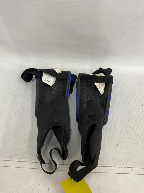 Vist Large View of Product Image Which is Used Adidas Soccer Shin Guards Junior Navy Blue LG