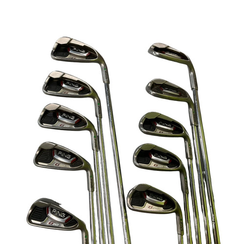 Vist Large View of Product Image Which is Used Ping G20 GREEN DOT Mens Iron Set RH 3I-SW