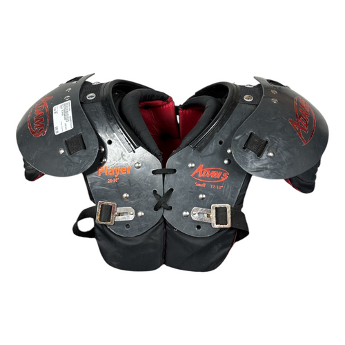 Vist Large View of Product Image Which is Used Adams PLAYER Football Shoulder Pads Black Small