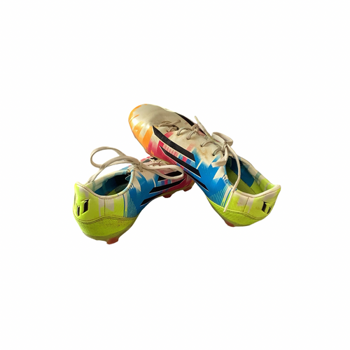 Vist Large View of Product Image Which is Used Adidas Soccer Cleats White Junior 02