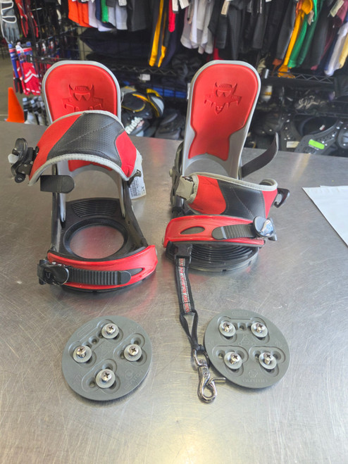Vist Large View of Product Image Which is Used Burton SNOWBOARD BINDINGS Mens Binding Only Black MD