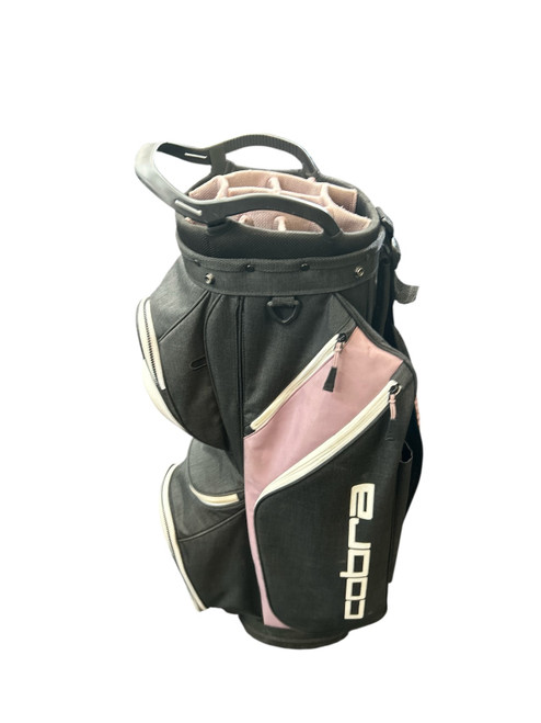 Vist Large View of Product Image Which is Used Cobra ULTRALIGHT PRO CART BAG Womens Cart Bag Black And Pink