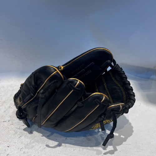 Vist Large View of Product Image Which is Used Rawlings R9 BB/SB Glove RH Throw Black 12"