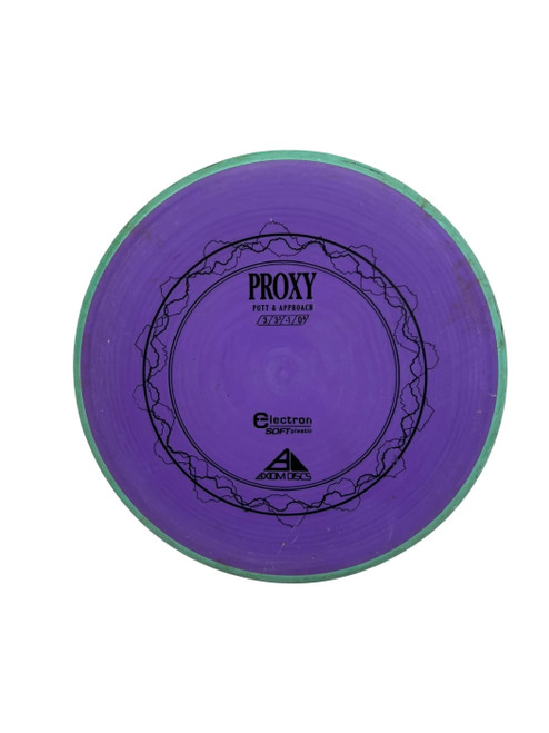Vist Large View of Product Image Which is Used Axiom Electron Soft Proxy 171g Disc Golf Putter Purple