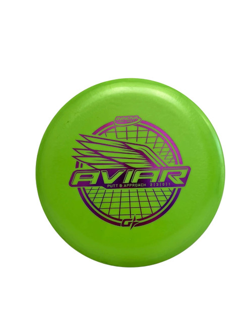 Vist Large View of Product Image Which is Used Innova G Star Aviar 175g Disc Golf Putter Kelly Green 