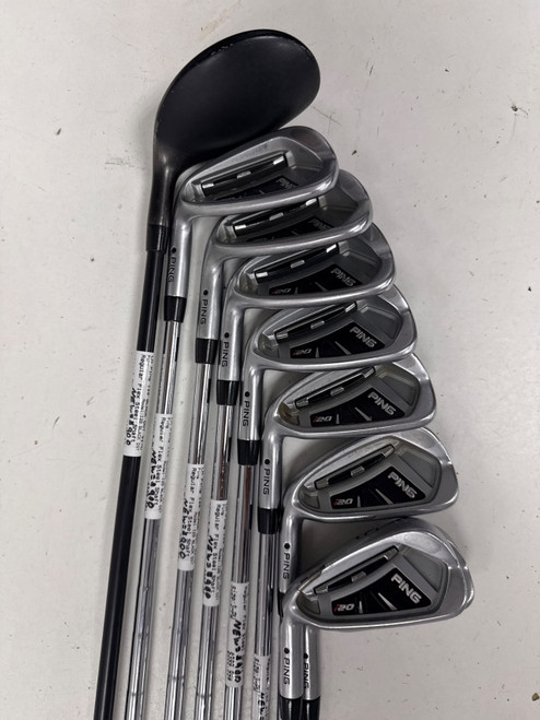 Vist Large View of Product Image Which is Used Ping I20 BLACK DOT Mens Iron Set LH 3I-PW w/ UW and 3H (new= $900)