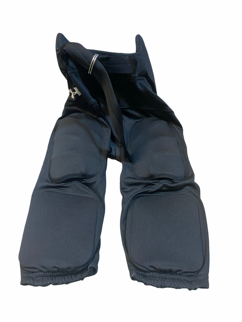 Vist Large View of Product Image Which is Used Under Armour Youth FB Integrated Pants Black SM