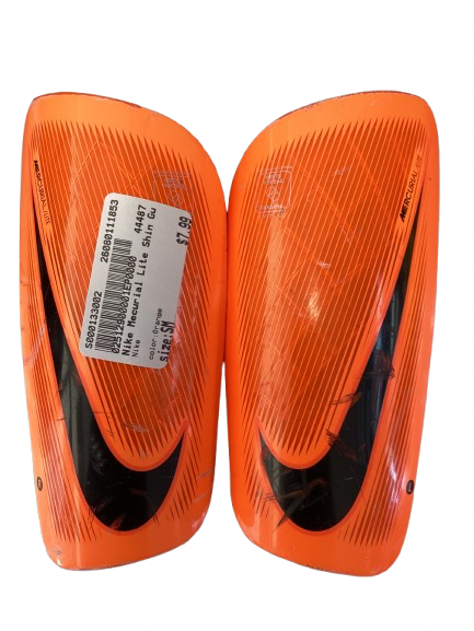 Vist Large View of Product Image Which is Used Nike Soccer Shin Guards Junior Orange SM