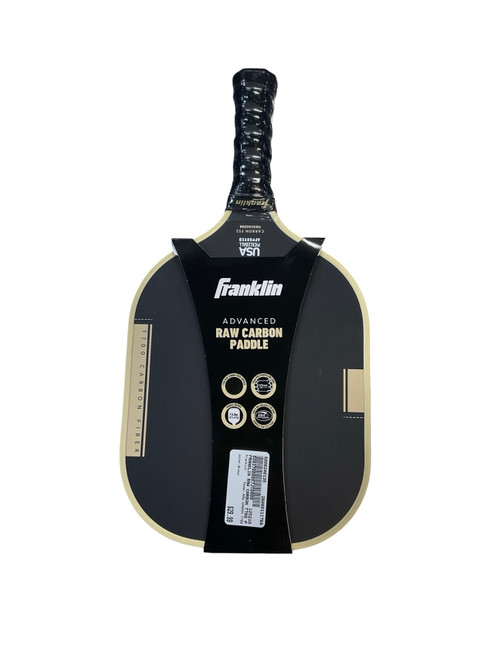 Vist Large View of Product Image Which is Used Franklin RAW CARBON T700 Pickleball Racquet Brown