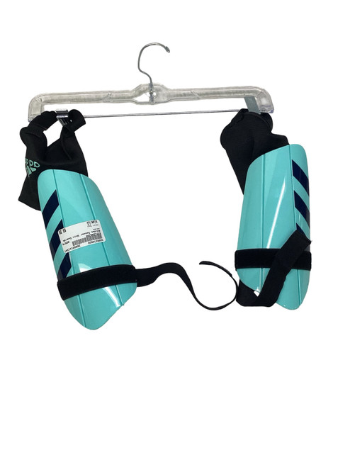 Vist Large View of Product Image Which is Used Adidas Soccer Shin Guards Adult Teal LG