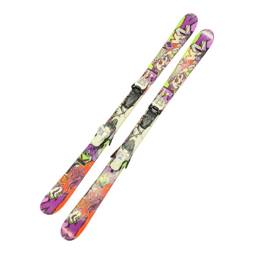 Vist Large View of Product Image Which is Used K2 JUVY VIOLET FREESTYLE Boys DH Ski/Binding Purple 135 cm