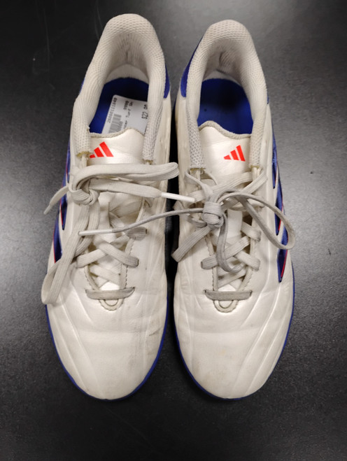 Vist Large View of Product Image Which is Used Adidas Copa Pure Soccer Turf Shoes White Junior 04.5
