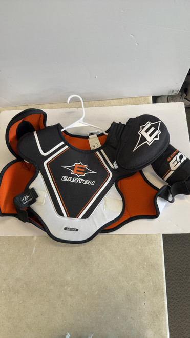 Vist Large View of Product Image Which is Used Easton SYNERGY 300 S/P Senior Shoulder Pads SM