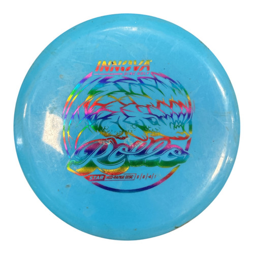 Vist Large View of Product Image Which is Used Innova STAR ROLLO Disc Golf Mid Range Royal Blue 169g