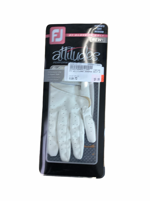 Vist Large View of Product Image Which is Used Womens Golf Glove White MD