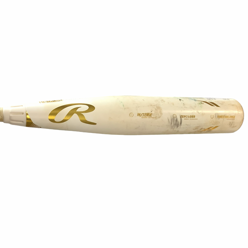 Vist Large View of Product Image Which is Used Rawlings 2024 ICON BB/SB USSSA 2 3/4 Bat White 31"