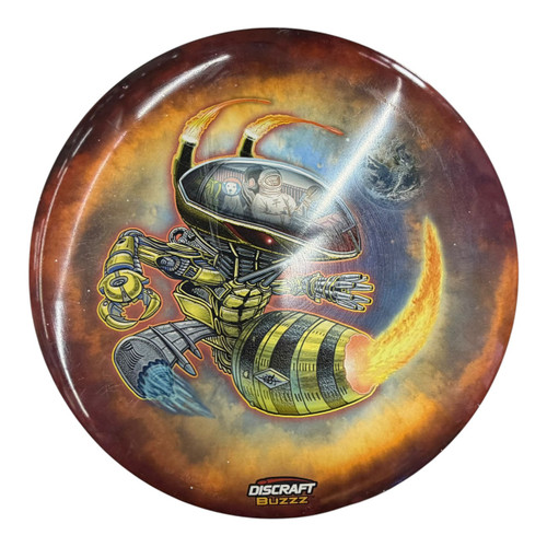 Vist Large View of Product Image Which is Used Discraft FULL COLOR BUZZZ Disc Golf Mid Range None 178g