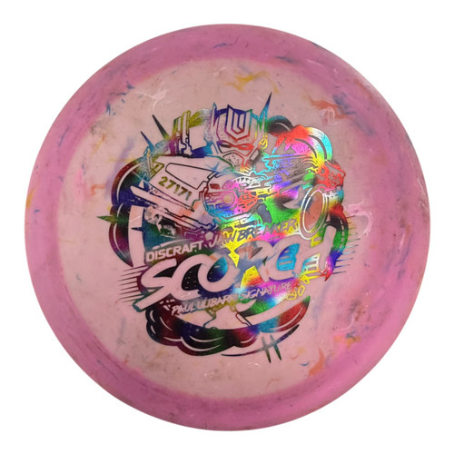 Vist Large View of Product Image Which is Used Discraft JAWBREAKER SCORCH Disc Golf Driver Pink 177g