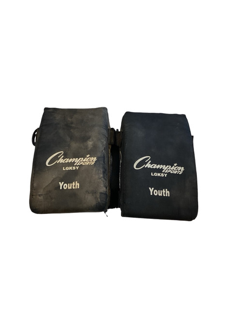 Vist Large View of Product Image Which is Used Champion Sports YOUTH KNEE SAVERS BB/SB Catchers Knee Savers Black