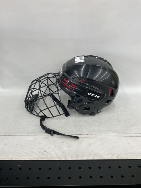 Vist Large View of Product Image Which is Used CCM TACKS 70 Helmet Cage Combo Black SM