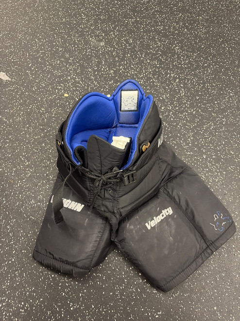 Vist Large View of Product Image Which is Used Vaughn VELOCITY V6 Junior Goalie Pant Black MD