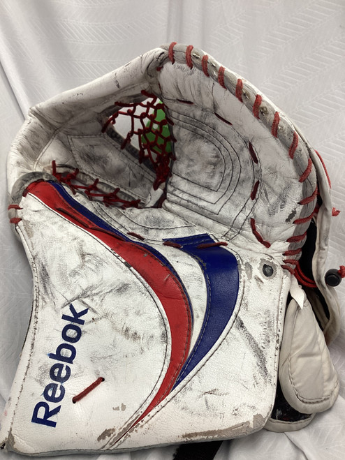 Vist Large View of Product Image Which is Used Reebok PREMIER SERIES III Senior Goalie Catcher White