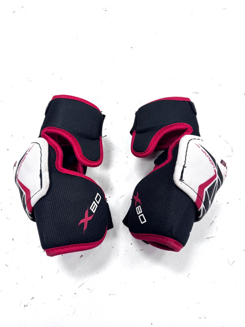 Vist Large View of Product Image Which is Used Bauer X80 Junior Elbow Pads LG