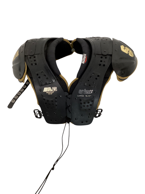 Vist Large View of Product Image Which is Used Schutt MID FLEX 4.2 FB Shoulder Pads Black LG