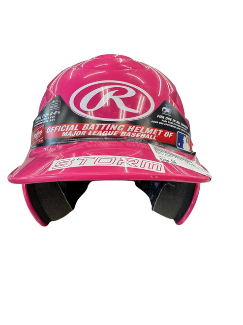 Vist Large View of Product Image Which is Used Rawlings PINK HELMET Batting Helmet No Mask Pink SM