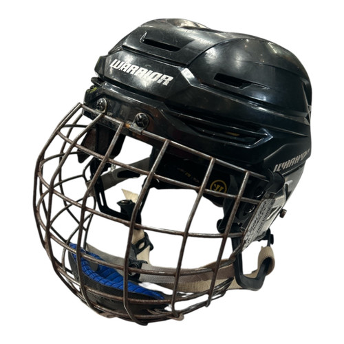 Vist Large View of Product Image Which is Used Warrior ALPHA ONE PRO COMBO SM Helmet Cage Combo Black SM