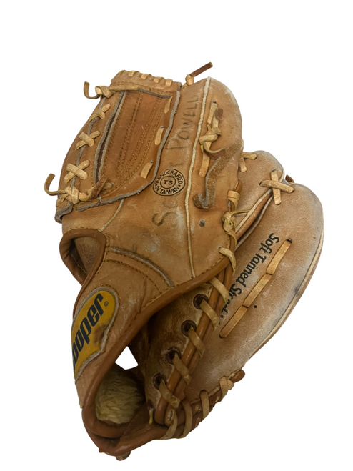 Vist Large View of Product Image Which is Used Cooper GLOVE BB/SB Glove RH Throw Brown 11 1/2"