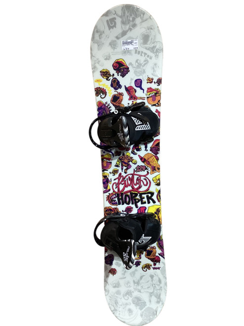 Vist Large View of Product Image Which is Used Burton HOPPER Boys Board/Binding White 129 cm