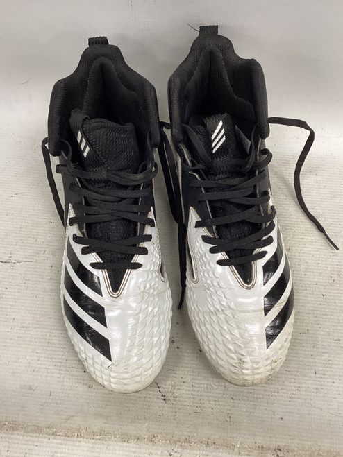 Vist Large View of Product Image Which is Used Adidas Adult FB Cleats Black And White Senior 11