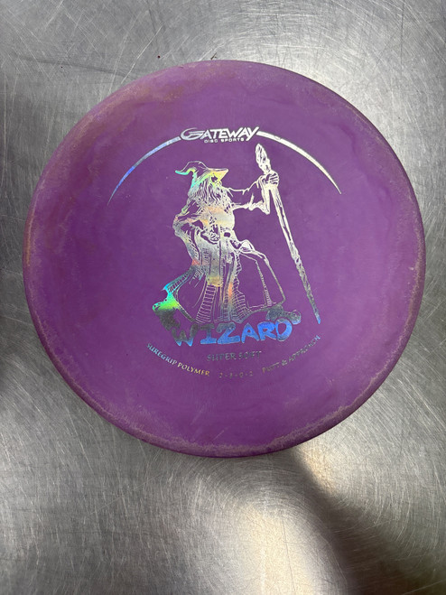 Vist Large View of Product Image Which is Used Gateway SUPER SOFT WIZARD Disc Golf Putter Purple