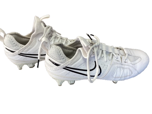 Vist Large View of Product Image Which is Used Nike Lacrosse Cleats White Youth 06.5