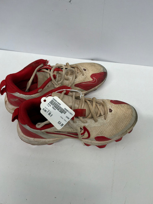 Vist Large View of Product Image Which is Used Nike TROUT BB/SB Cleats White Youth 06.0
