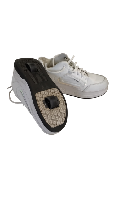 Vist Large View of Product Image Which is Used MYIA MYIA WHEEL SHOES Junior Rec Fitness Skates White Junior 04.5