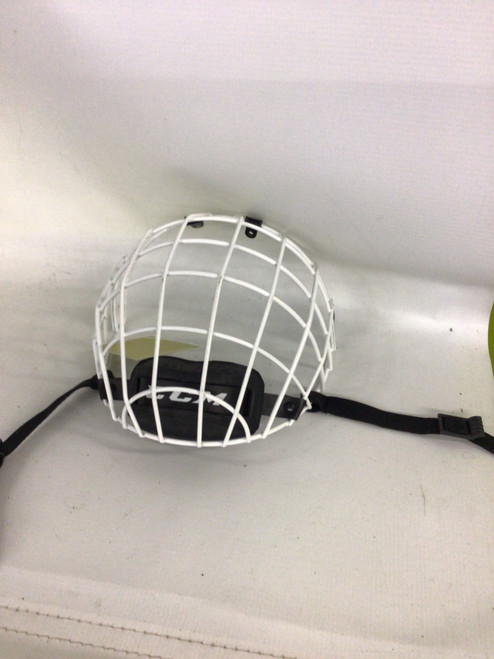 Vist Large View of Product Image Which is Used CCM Hockey Wire Mask White MD