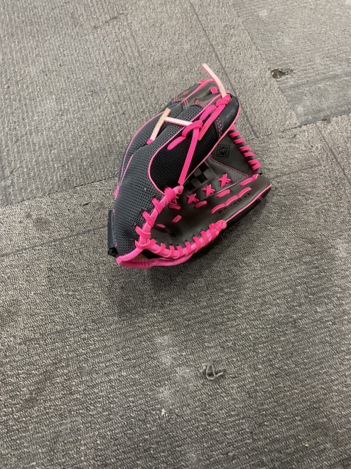 Vist Large View of Product Image Which is Used Franklin FASTPITCH PRO SERIES BB/SB Glove LH Throw Pink 11"