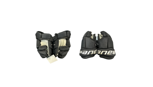 Vist Large View of Product Image Which is Used Bauer LEGACY Youth Gloves Black 8"