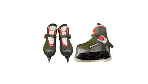 Vist Large View of Product Image Which is Used Bauer LIL CHAMP Youth Hockey Skate Youth 06.0