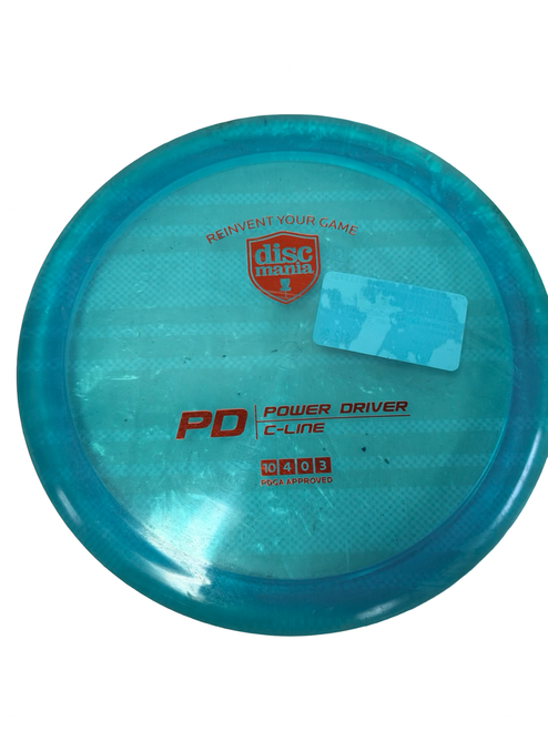 Vist Large View of Product Image Which is Used Discmania PD POWER DRIVER C-LINE Disc Golf Driver Teal 173g