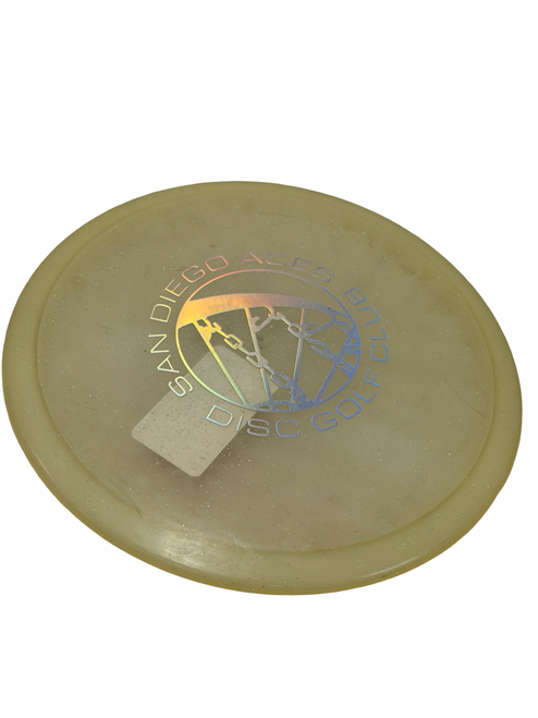 Vist Large View of Product Image Which is Used SAN DIEGO ACES DISC GOLF CLUB Disc Golf Driver Clear 176g