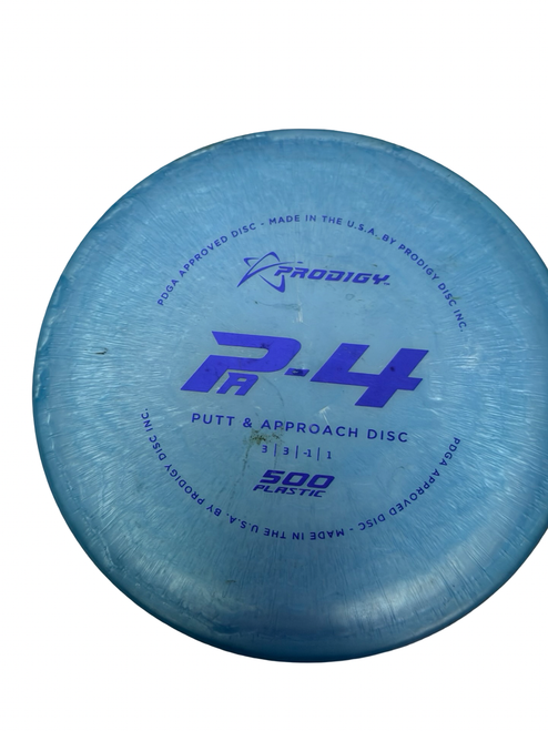 Vist Large View of Product Image Which is Used Prodigy Disc PA-4 500 Plasic Disc Golf Putter Blue 176g