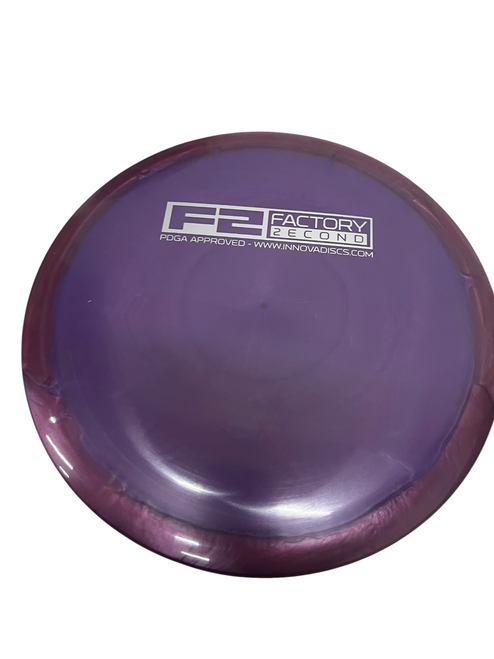 Vist Large View of Product Image Which is Used Innova TEEBIRD3 F2 FACTORY 2ECOND Disc Golf Driver Purple